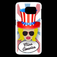 Coque Samsung Galaxy S6 edge Miss USA Blonde