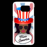 Coque Samsung Galaxy S6 edge Miss USA Black