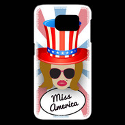Coque Samsung Galaxy S6 edge Miss USA Rousse