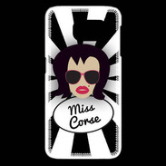 Coque Samsung Galaxy S6 edge Miss Corse Brune