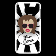 Coque Samsung Galaxy S6 edge Miss Corse Chatain