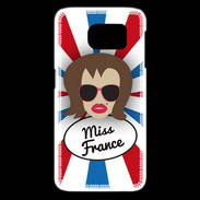 Coque Samsung Galaxy S6 edge Miss France Chatain
