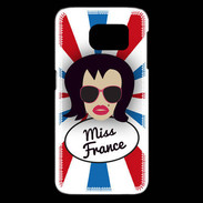 Coque Samsung Galaxy S6 edge Miss France Brune
