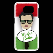 Coque Samsung Galaxy S6 edge Mister Italie Brun