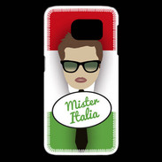 Coque Samsung Galaxy S6 edge Mister Italie Chatain