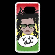 Coque Samsung Galaxy S6 edge Mister Rasta Blanc