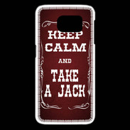 Coque Samsung Galaxy S6 edge Keep Calm and Take Jack Rouge
