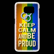 Coque Samsung Galaxy S6 edge Keep Calm and Be Proud mens Gay