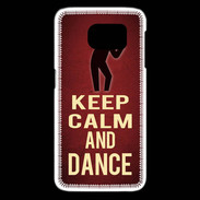 Coque Samsung Galaxy S6 edge Keep Calm and Dance Rouge