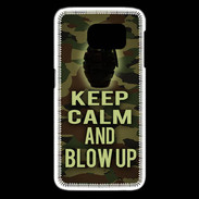 Coque Samsung Galaxy S6 edge Keep Calm and Grenade Camouflage