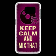 Coque Samsung Galaxy S6 edge Keep Calm and Mix That Rose