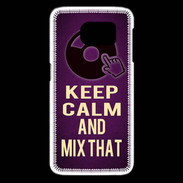 Coque Samsung Galaxy S6 edge Keep Calm and Mix That Violet