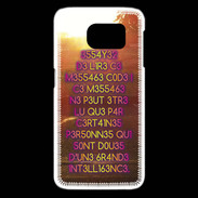 Coque Samsung Galaxy S6 edge Message codé ZG