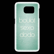 Coque Samsung Galaxy S6 edge Boulot Sexo Dodo Vert ZG