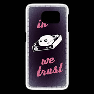 Coque Samsung Galaxy S6 edge In DJ We trust Rouge ZG