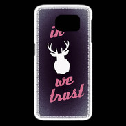 Coque Samsung Galaxy S6 edge In Elan We trust Rouge ZG