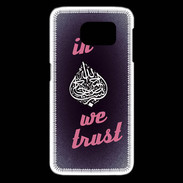 Coque Samsung Galaxy S6 edge In Islam We trust Rouge ZG