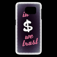 Coque Samsung Galaxy S6 edge In Money We trust Rouge ZG