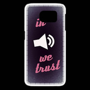 Coque Samsung Galaxy S6 edge In Music We trust Rouge ZG