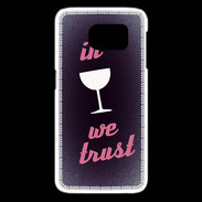 Coque Samsung Galaxy S6 edge In Wine We trust Rouge ZG