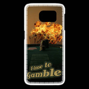 Coque Samsung Galaxy S6 edge Poker flamme