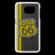 Coque Samsung Galaxy S6 edge route 66 goudron