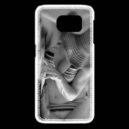 Coque Samsung Galaxy S6 edge DP Charme enNoir et blanc 