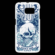 Coque Samsung Galaxy S6 Tête de mort Lucky One 13