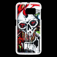 Coque Samsung Galaxy S6 Tête de mort Graffiti couleur