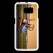 Coque Samsung Galaxy S6 Alfa Jet au couché de soleil