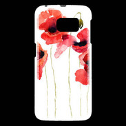 Coque Samsung Galaxy S6 Dessin de coquelicot