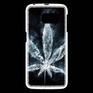 Coque Samsung Galaxy S6 Feuille de cannabis en fumée