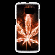 Coque Samsung Galaxy S6 Cannabis en feu