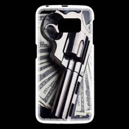 Coque Samsung Galaxy S6 Arme et Dollars