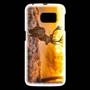 Coque Samsung Galaxy S6 Cerf au levé du soleil