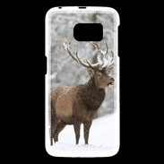 Coque Samsung Galaxy S6 Cerf en hiver 50