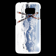 Coque Samsung Galaxy S6 Paire de ski en montagne