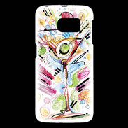 Coque Samsung Galaxy S6 cocktail en dessin