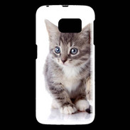 Coque Samsung Galaxy S6 chaton gris 4