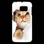 Coque Samsung Galaxy S6 Chaton caché