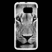 Coque Samsung Galaxy S6 Lion en noir et blanc