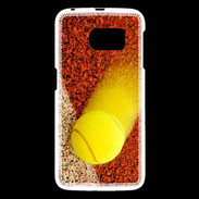 Coque Samsung Galaxy S6 Balle de tennis sur ligne de cours