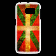 Coque Samsung Galaxy S6 Drapeau Basque Vintage