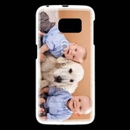 Coque Samsung Galaxy S6 Jumeau avec chien