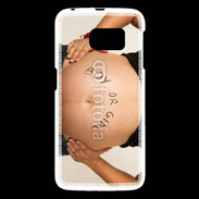 Coque Samsung Galaxy S6 Femme enceinte ventre 