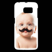 Coque Samsung Galaxy S6 Bébé avec moustache