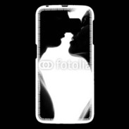 Coque Samsung Galaxy S6 Couple d'amoureux en noir et blanc
