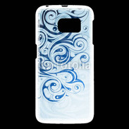 Coque Samsung Galaxy S6 Fond tribal bleu