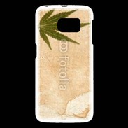 Coque Samsung Galaxy S6 Fond cannabis vintage