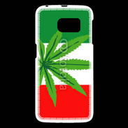 Coque Samsung Galaxy S6 Drapeau italien cannabis